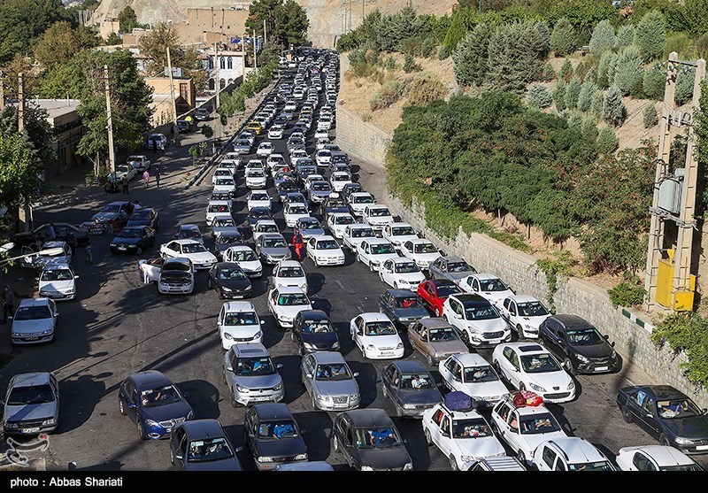 Heavy traffic on the first day of school