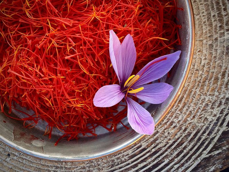 A basket full of Saffron